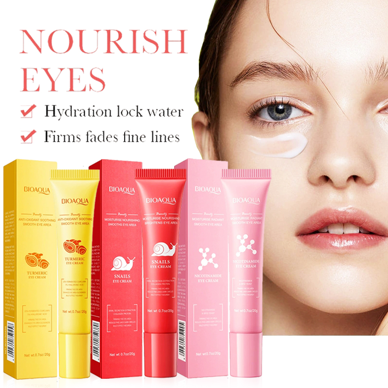 Snail Cream Gel - 1/3pcs BIOAQUA Kurkuma Nicotinamide Slak Oogcrème