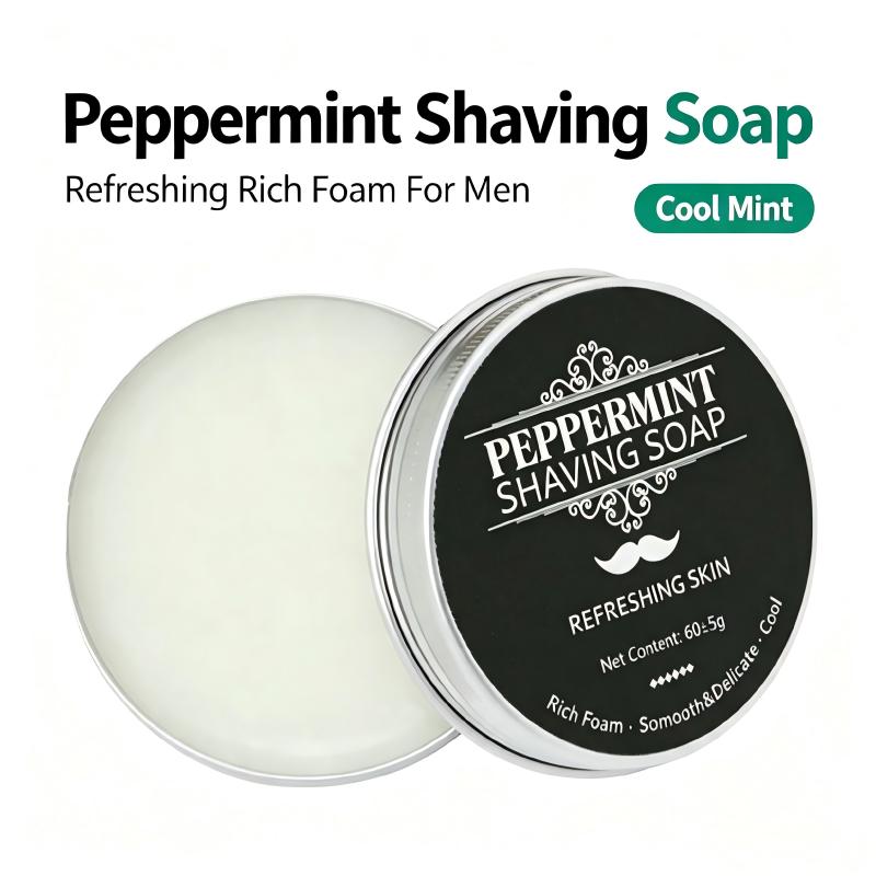Skincare Barber Daily - Pepermunt Scheerzeep 60g Heren Scheerzeep Rijk