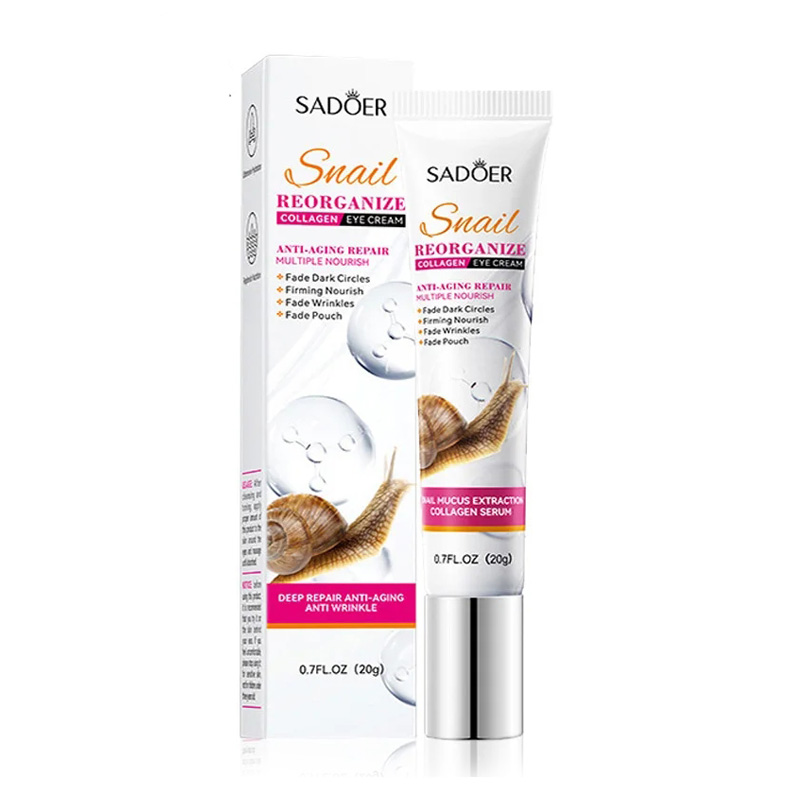 Snail Cream Gel - SAODER Slak Collageen Oogcrème Anti Donkere