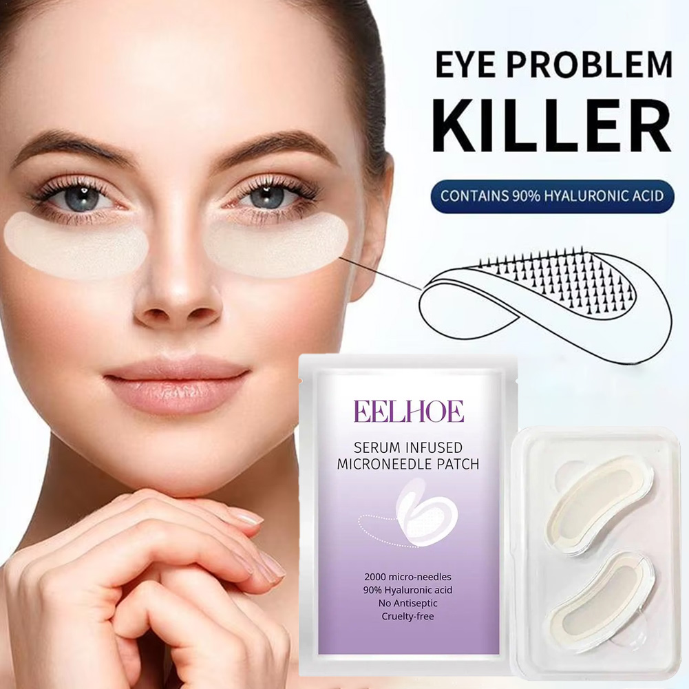 Collagen Sheet Mask - 1 paar micro-naald ooglapjesmasker anti-rimpelpleisters met