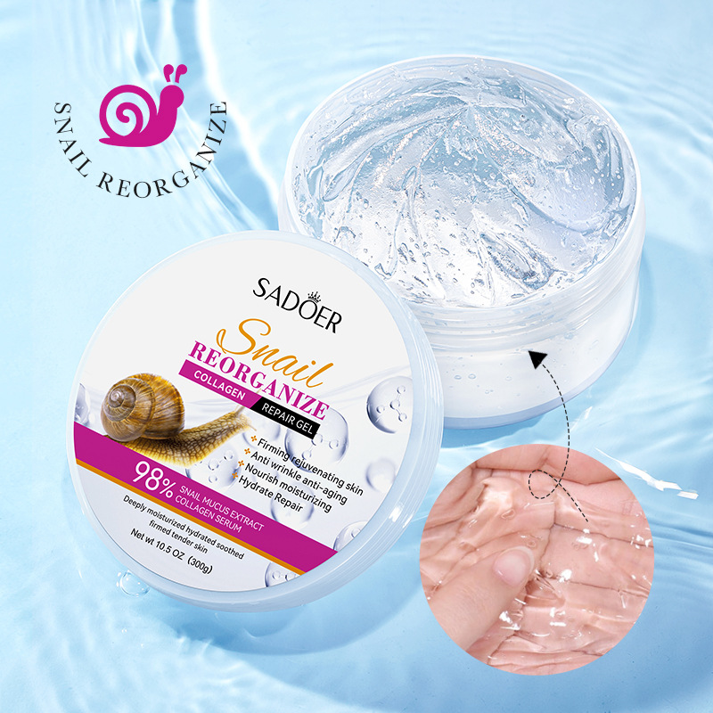Snail Cream Gel - SADOER Slak Collageen Gezichtscrème Gel Verstevigende