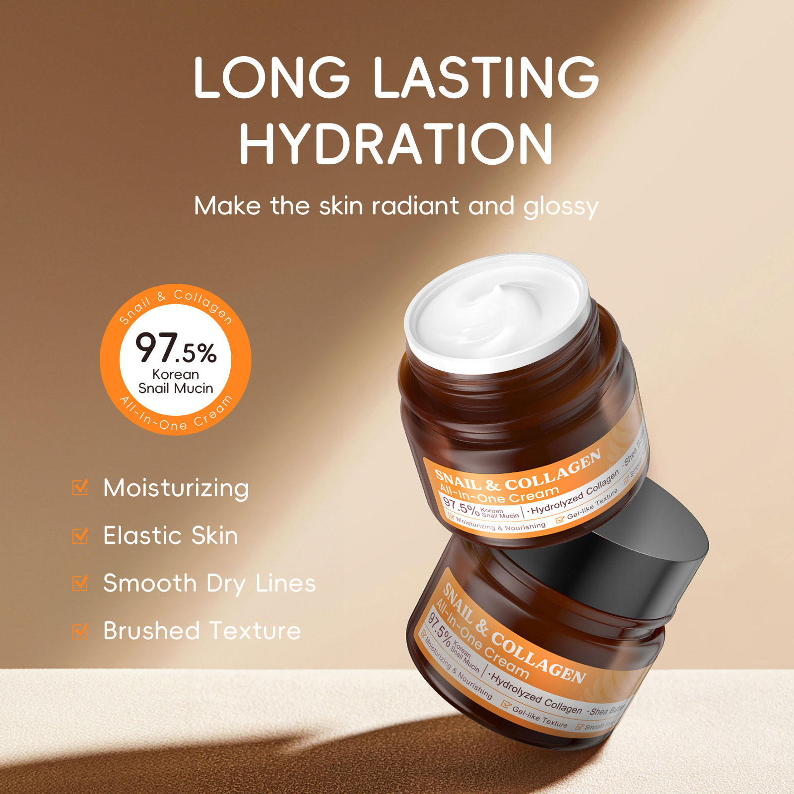 LAIKOU Slak Collageen Gezichts - Snail Cream Gel recensie en prijs