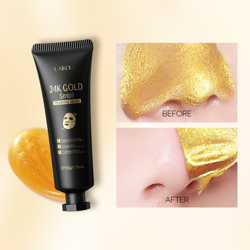 LAIKOU 24K Gold Sakura Peeling - Snail Cream Gel recensie en prijs