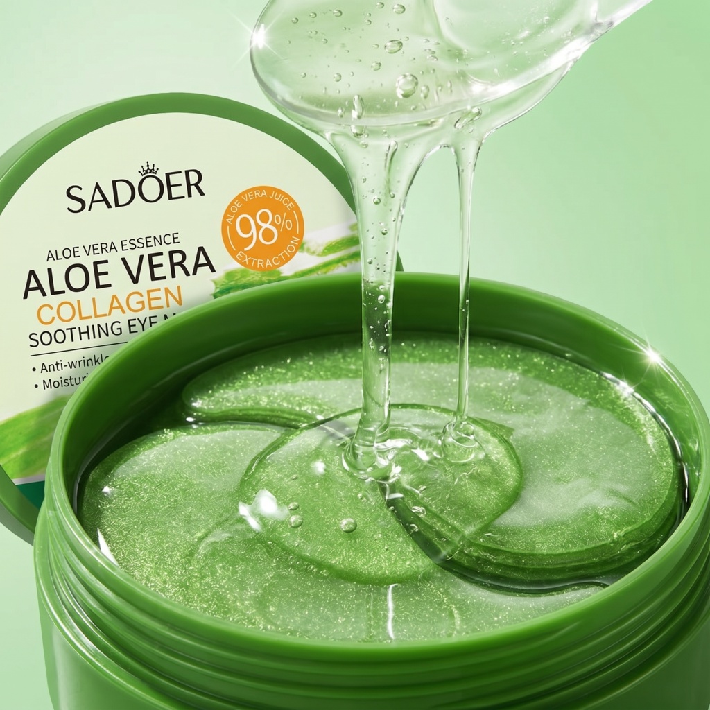 60pcs Aloë Vera Collageen Oogm - Collagen Sheet Mask recensie en prijs